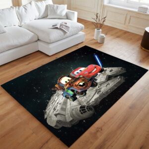 Alternative view of Millennium Falke, Lightning McQueen und Hook Teppich - TOK