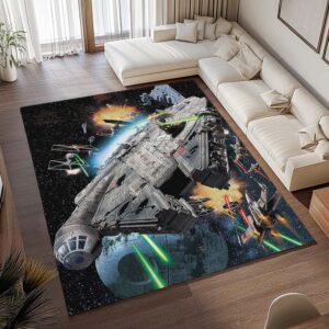 Alternative view of Millennium Falke Star Wars 5 Teppich - TOK