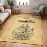 Millennium Falke Star Wars Bauplan Teppich – TOK