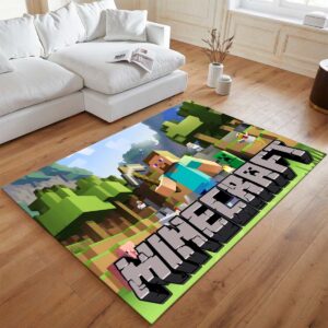 Alternative view of Minecraft und Hauptcharakter Steve Teppich - TOK