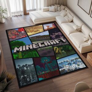 Alternative view of Minecraft Biom Ebenen Tundra Nether Teppich - TOK