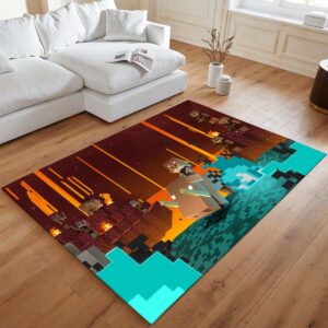 Alternative view of Minecraft Charakter im Nether-Biom Schweinemenschen Teppich - TOK