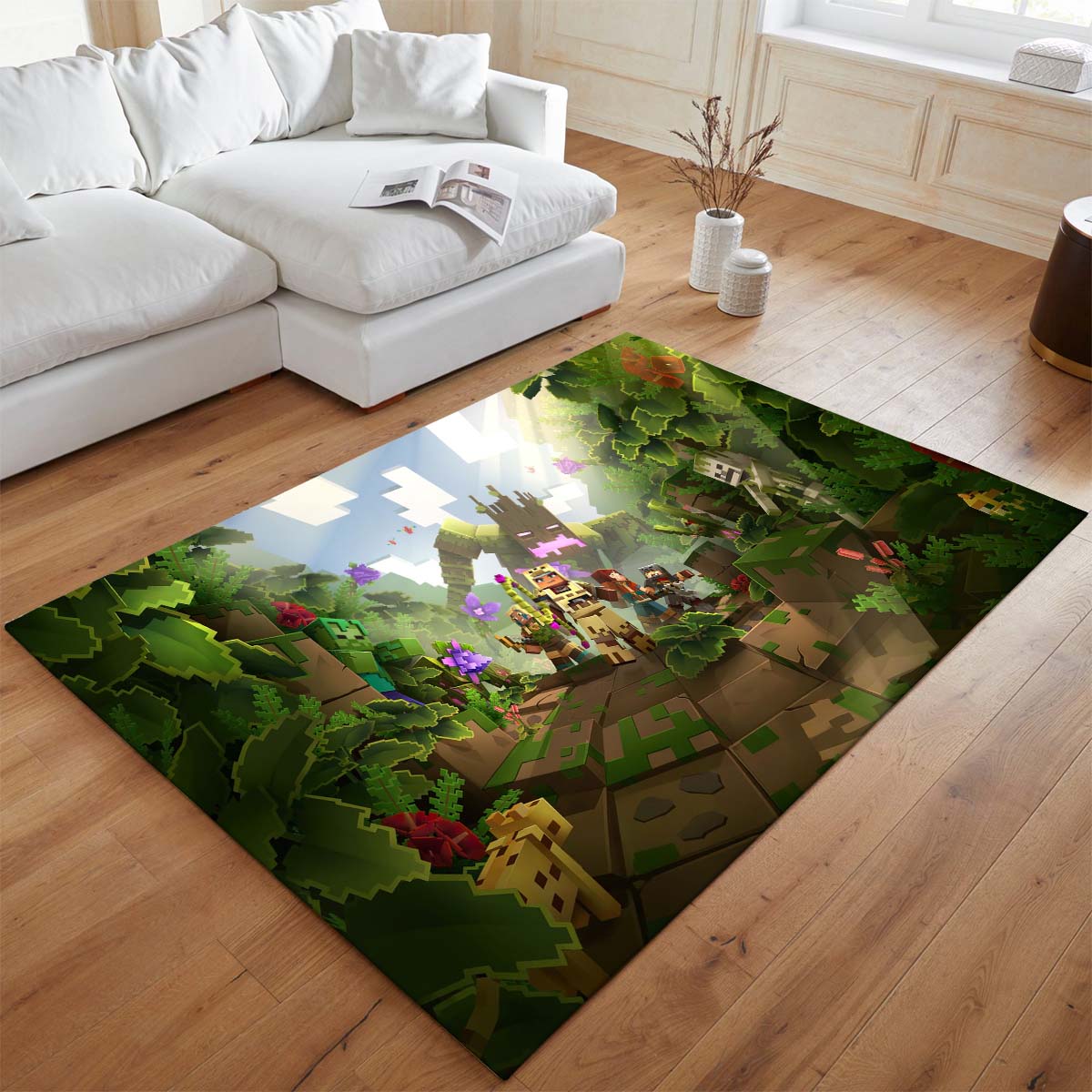 Minecraft Charaktere Wald-Biom Eiche Birke Teppich - TOK – Bild 2