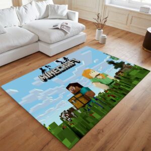 Alternative view of Minecraft Klassischer Steve mit Alex Teppich - TOK