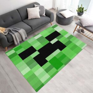 Minecraft Creeper Videospiel Teppich Spielteppich Teppich - TOK
