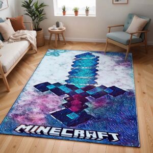Minecraft Diamantschwert Kunst Teppich - TOK
