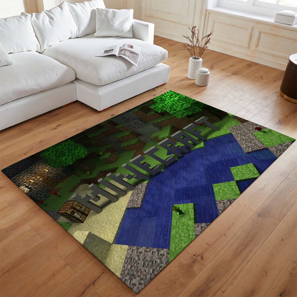 Minecraft in der Natur Blöcke Teppich - TOK – Bild 2