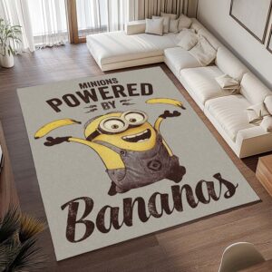 Alternative view of Minions – Angetrieben von Bananen! Teppich - TOK