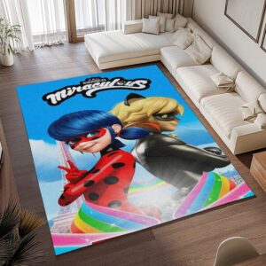Alternative view of Miraculous Ladybug und Cat Noir 04 Teppich - TOK