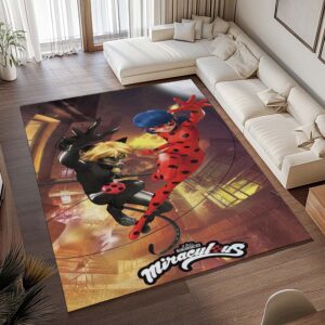 Alternative view of Miraculous Ladybug und Cat Noir 06 Teppich - TOK