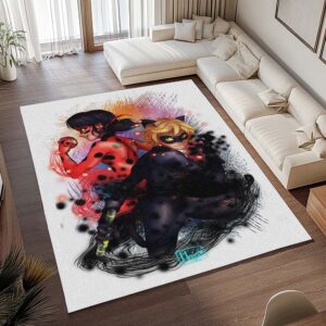 Alternative view of Miraculous Ladybug und Cat Noir 11 Teppich - TOK