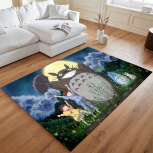 Alternative view of Mein Nachbar Totoro Alle Charaktere 4 Teppich - TOK