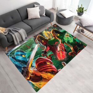 Ninjago Alle Charaktere Kampf 1007 Teppich - TOK
