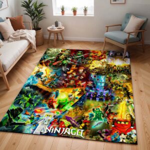 Ninjago Alle Charaktere Kampf 1016 Teppich - TOK