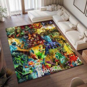 Alternative view of Ninjago Alle Charaktere Kampf 1016 Teppich - TOK
