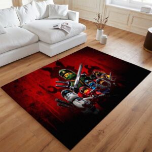 Alternative view of Ninjago Alle Charaktere Lloyd Kai Jay Nya Cole Zane Teppich - TOK