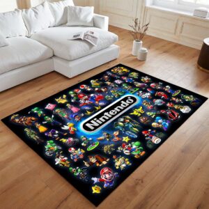 Alternative view of Nintendo – Charaktere im Spiel Teppich - TOK