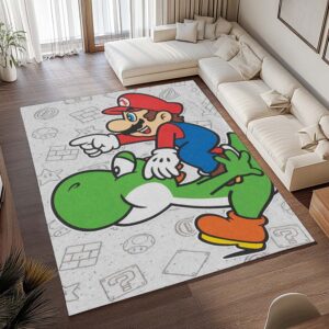 Alternative view of Nintendo – Super Mario und Yoshi Teppich - TOK