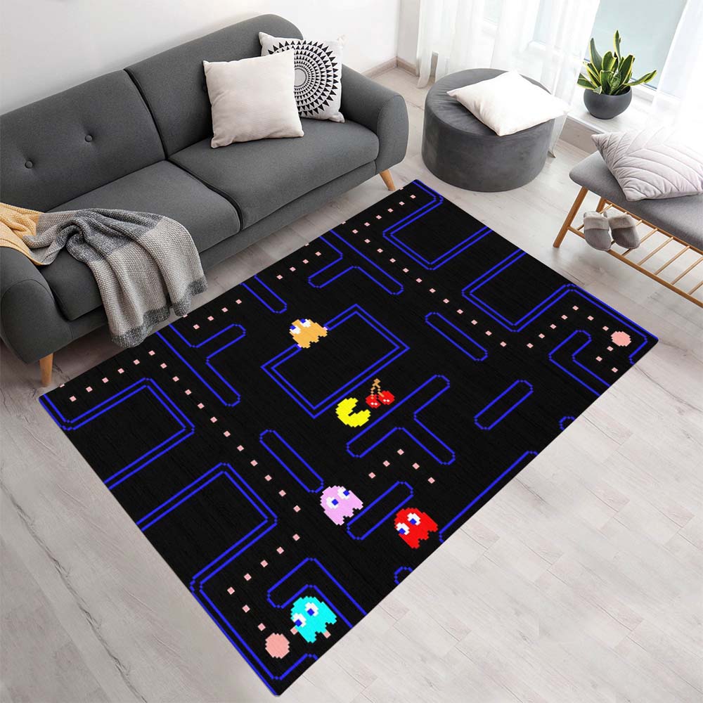 Pac-Man Dungeon Spiel mit Geist und Frucht Teppich - TOK