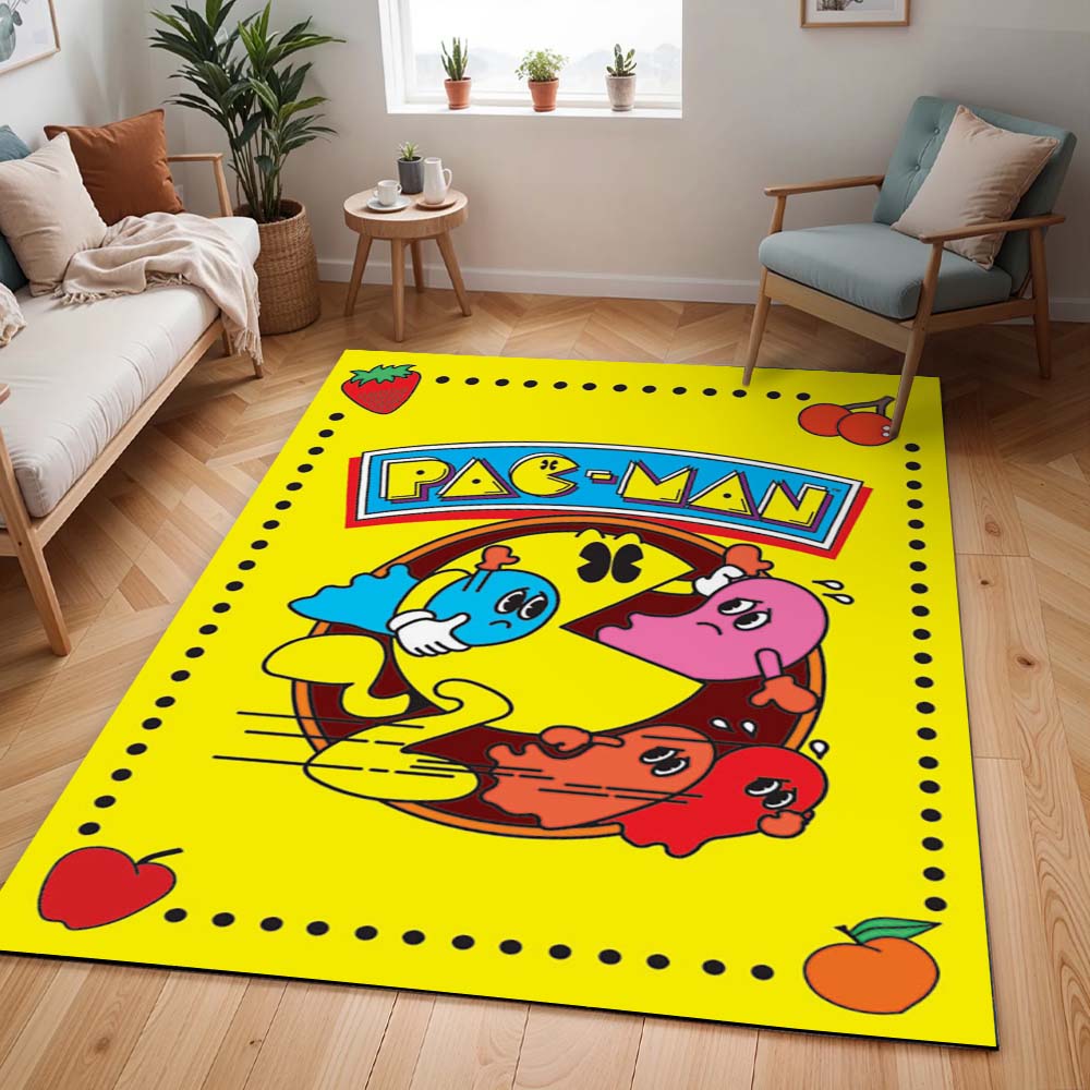 Pac-Man frisst Geister im Spiel Teppich - TOK