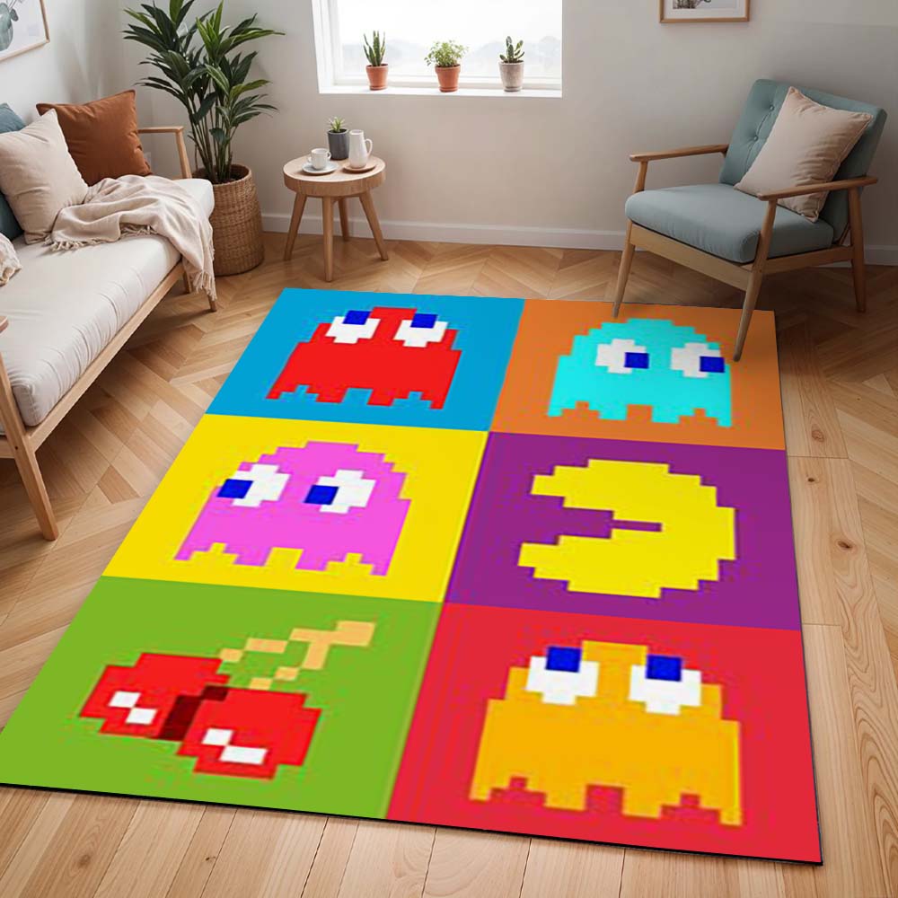 Pac-Man Geister und Frucht Teppich - TOK