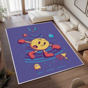 Alternative view of Pac-Man und Geister 3 Teppich - TOK