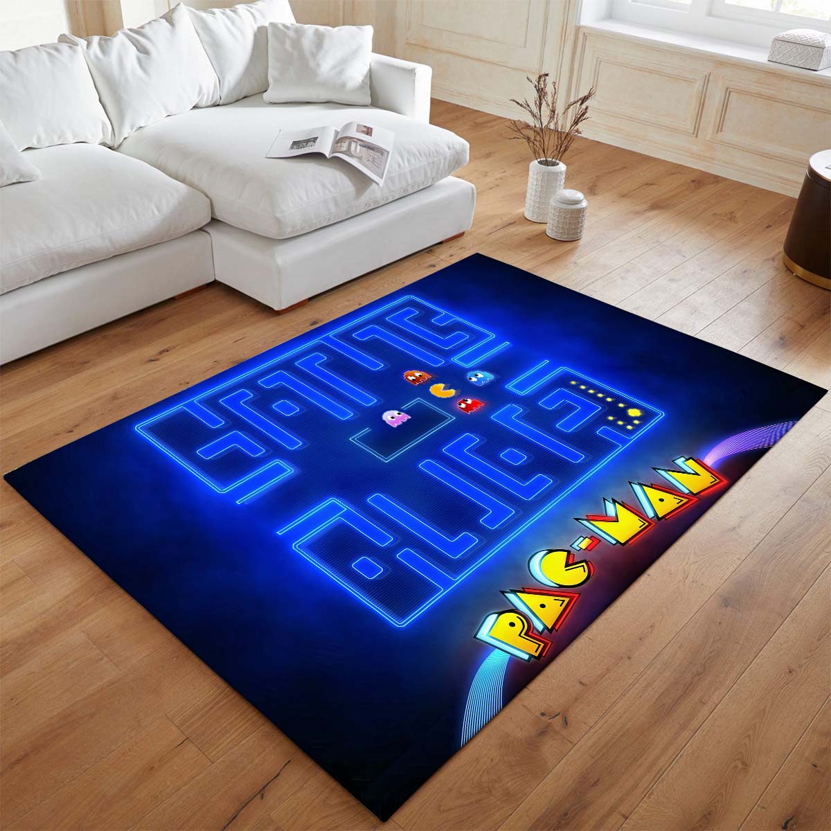Pac-Man und Geister im Pac-Man-Labyrinth 03 Teppich - TOK – Bild 2