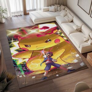 Alternative view of Pikachu Detektiv 3 Teppich - TOK