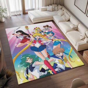 Alternative view of Sailor Moon – Bunny Tsukino und Freunde Teppich - TOK