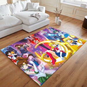 Alternative view of Sailor Moon – Bunny Tsukino und Freunde 4 Teppich - TOK