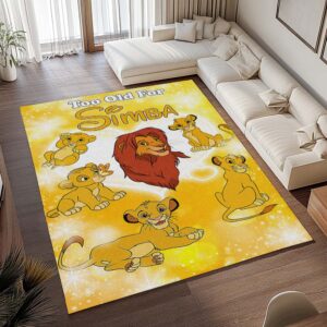 Alternative view of Simba – Der König der Löwen – Zu alt für Simba Teppich - TOK