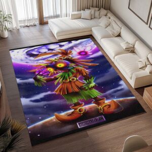 Alternative view of Schädelkind Majoras Maske Die Legende von Zelda Charakter 2 Teppich - TOK