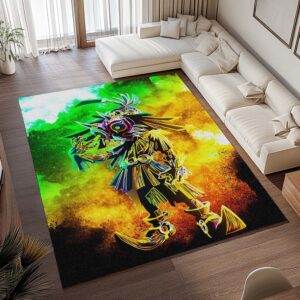 Alternative view of Schädelkind Die Legende von Zelda 4 Teppich - TOK