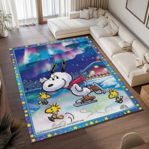 Alternative view of Snoopy – Auf der Eisbahn Teppich - TOK