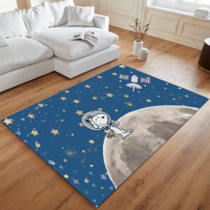 Alternative view of Snoopy zum Mond Teppich - TOK