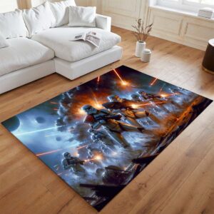 Alternative view of Star Wars Battlefront II Sturmtruppen im Kampf Teppich - TOK