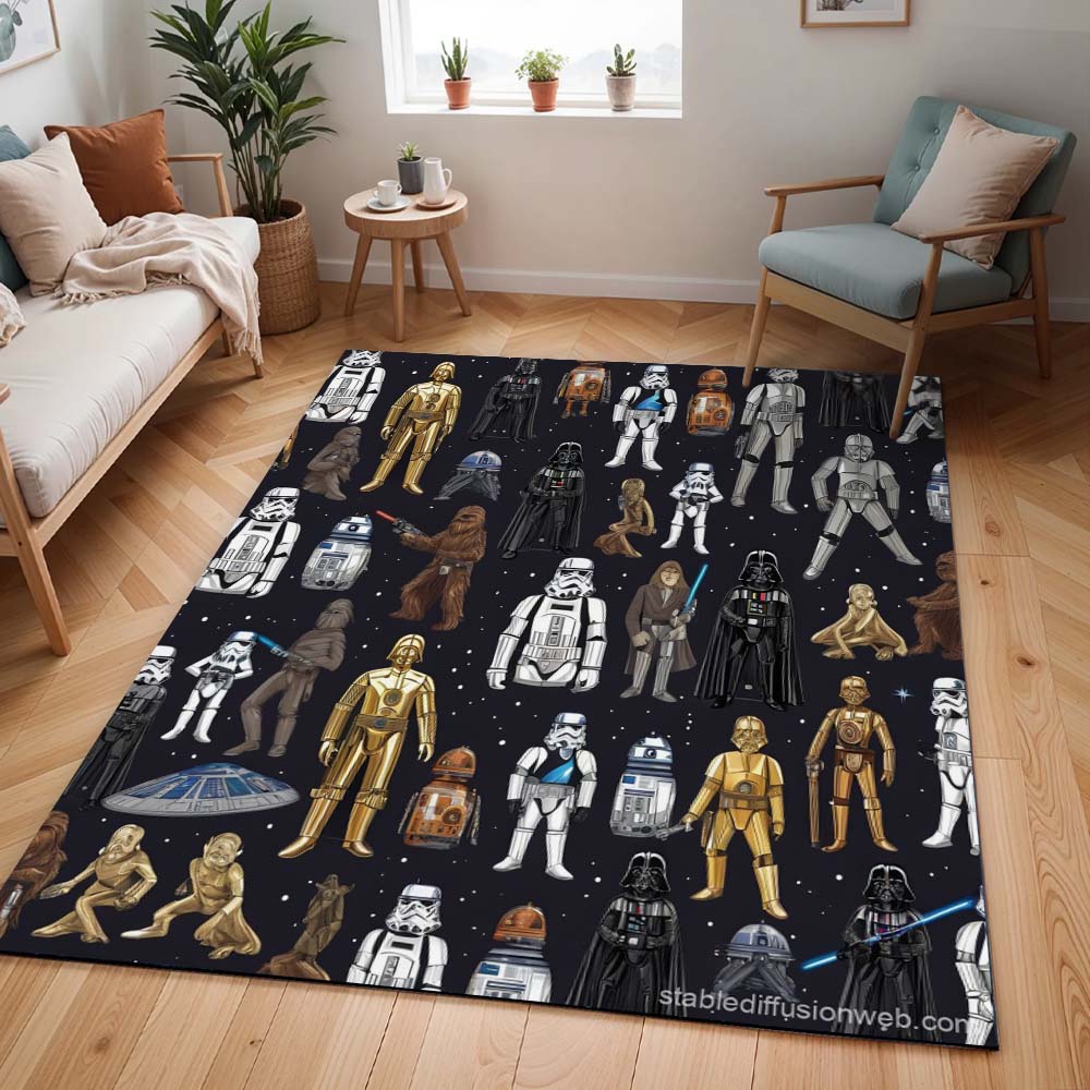 Star Wars Charaktere Teppich - TOK