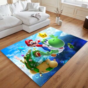 Alternative view of Super Mario – Charaktere 3 Teppich - TOK