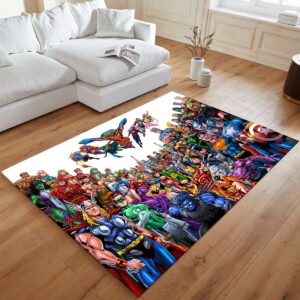 Alternative view of Superhelden – DC und Marvel Teppich - TOK