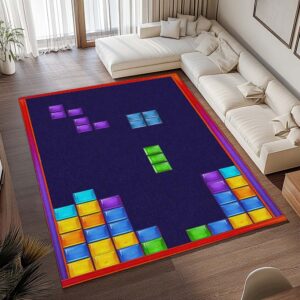 Alternative view of Tetris Nintendo Retrospiele Game Boy 3 Teppich - TOK