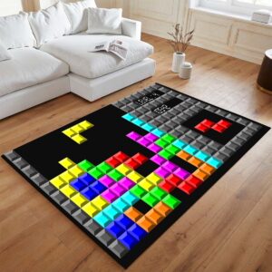 Alternative view of Tetris Nintendo Retrospiele Game Boy 4 Teppich - TOK