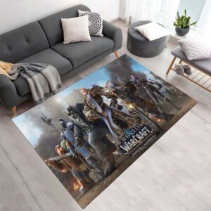 Die Allianz Armee World of Warcraft Hauptcharaktere 2 Teppich - TOK