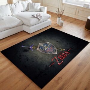 Alternative view of Die Legende von Zelda Logo Kunst Teppich - TOK