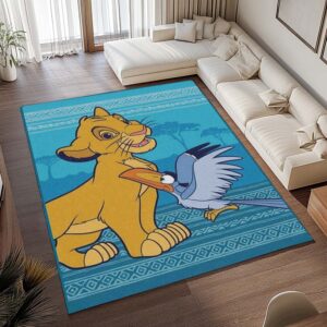 Alternative view of Der König der Löwen – Simba und Zazu Teppich - TOK