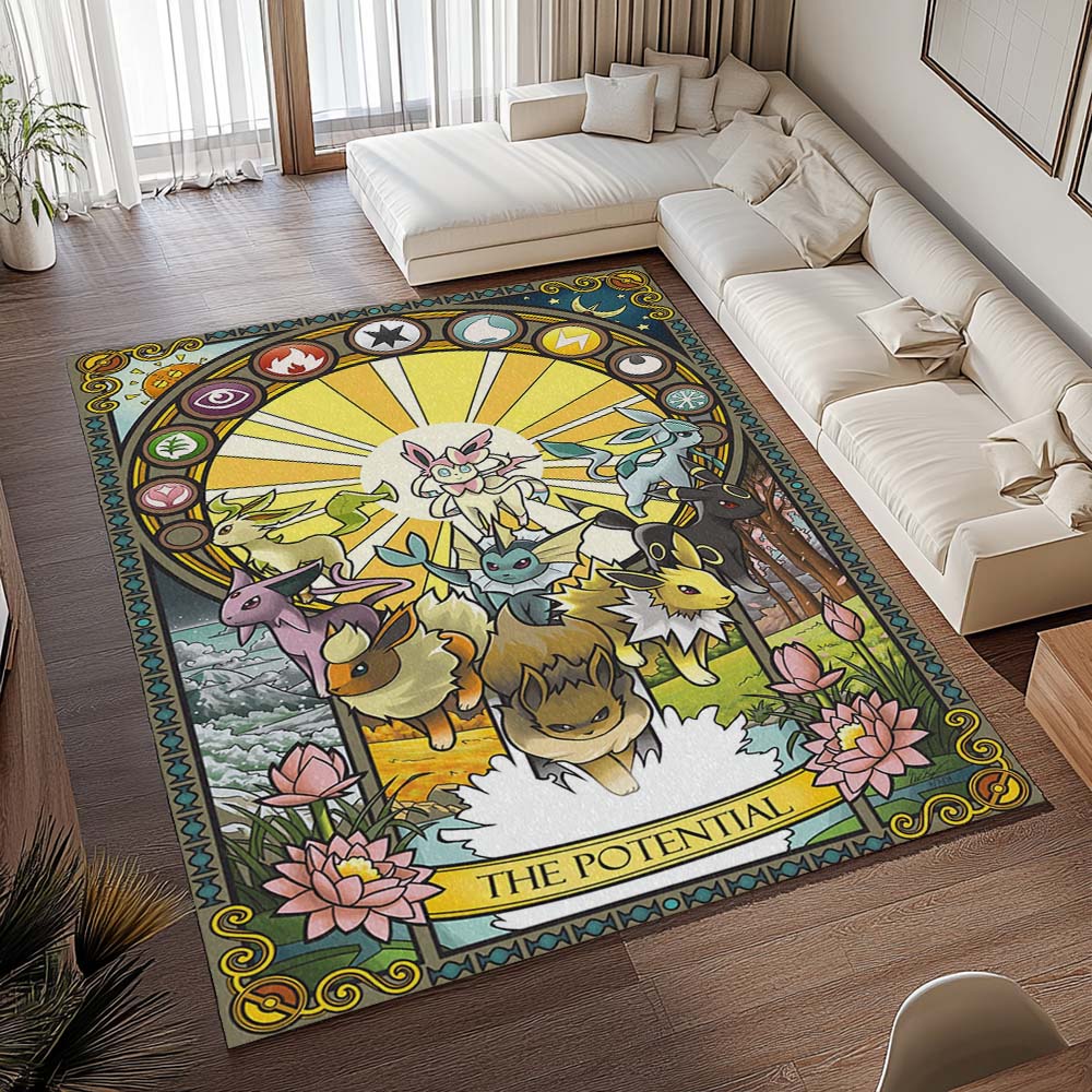 Mögliche Entwicklungen von Evoli Pokémon - The Potential Eevee Evolutions Pokemon Teppich - TOK – Bild 2