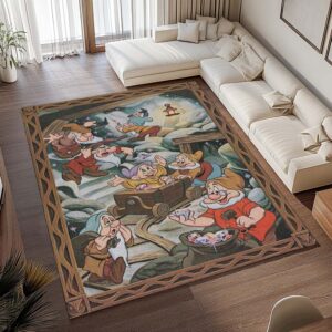 Alternative view of Die sieben Zwerge – Schneewittchen – Disney Teppich - TOK