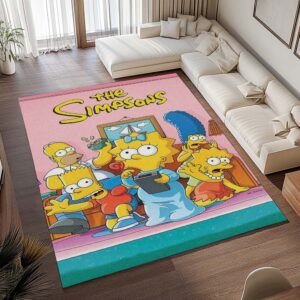 Alternative view of Die Simpsons – Alle Charaktere 10 Teppich - TOK