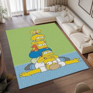 Alternative view of Die Simpsons – Alle Charaktere 13 Teppich - TOK