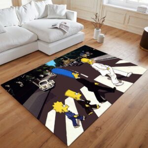 Alternative view of Die Simpsons – Alle Figuren 19 Teppich - TOK