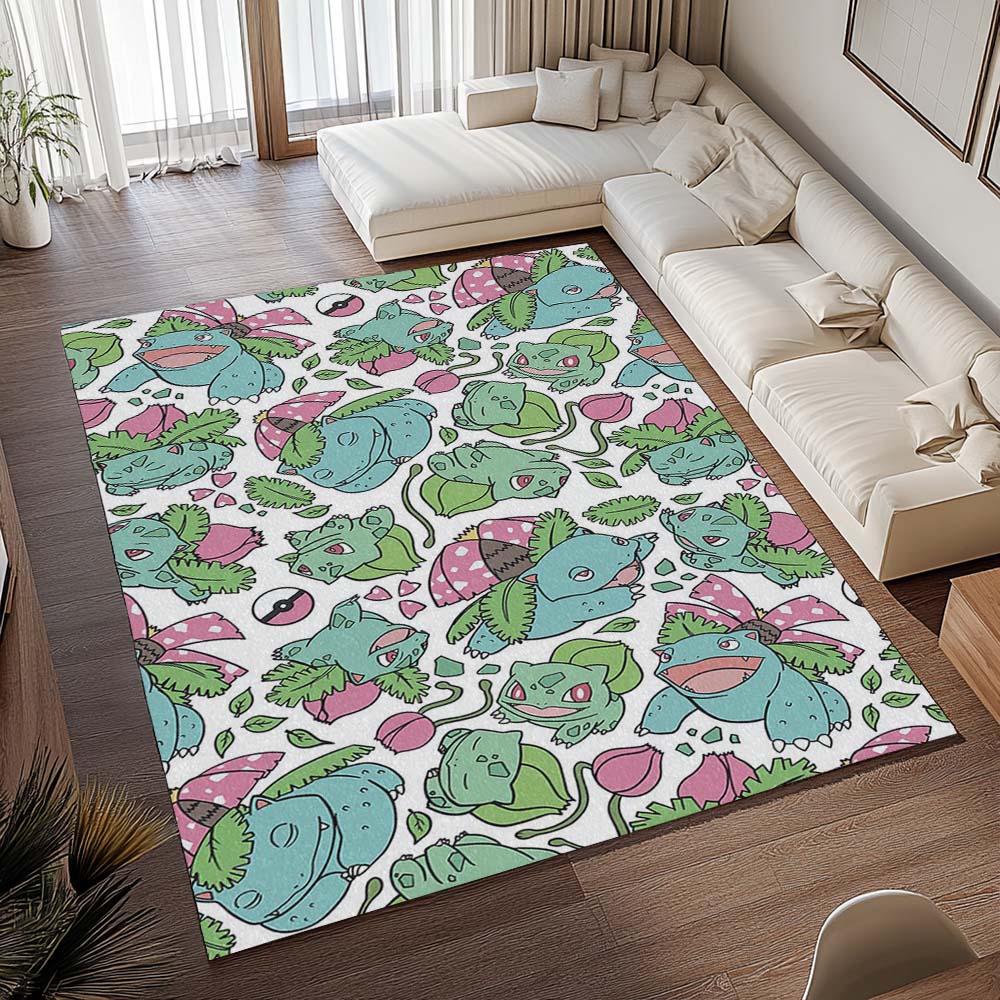 Bisaflor Bisaknosp Bisasam Pokémon - Venusaur Ivysaur Bulbasaur Pokemon Teppich - TOK – Bild 2
